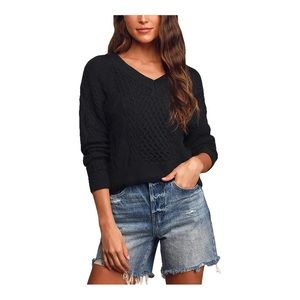 CROP Sweater with Tie Back